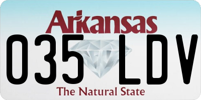 AR license plate 035LDV