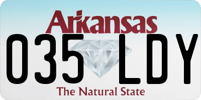 AR license plate 035LDY