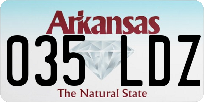 AR license plate 035LDZ