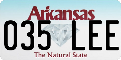 AR license plate 035LEE