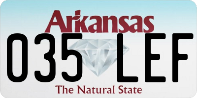 AR license plate 035LEF