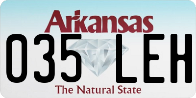 AR license plate 035LEH