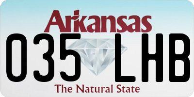 AR license plate 035LHB