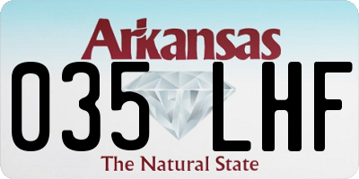 AR license plate 035LHF