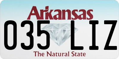 AR license plate 035LIZ