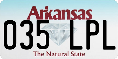 AR license plate 035LPL
