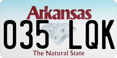 AR license plate 035LQK