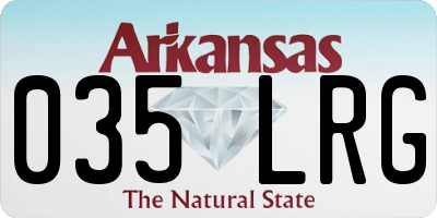 AR license plate 035LRG