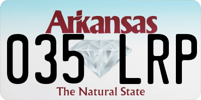 AR license plate 035LRP
