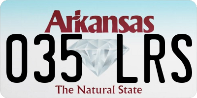 AR license plate 035LRS
