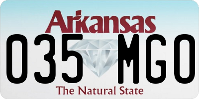AR license plate 035MGO