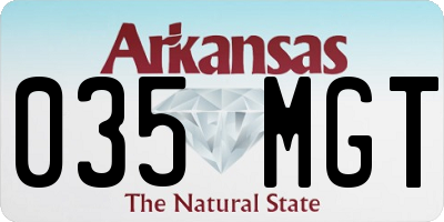 AR license plate 035MGT