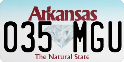 AR license plate 035MGU