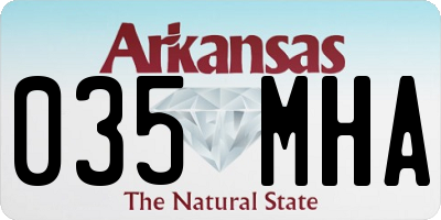 AR license plate 035MHA