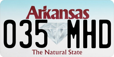 AR license plate 035MHD
