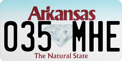 AR license plate 035MHE
