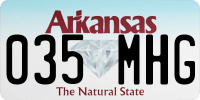 AR license plate 035MHG