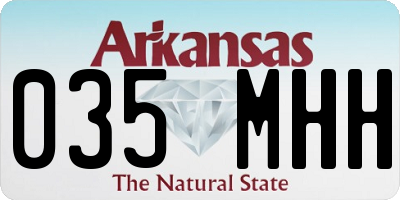 AR license plate 035MHH