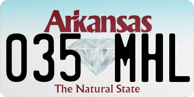 AR license plate 035MHL