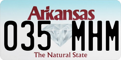 AR license plate 035MHM