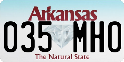 AR license plate 035MHO