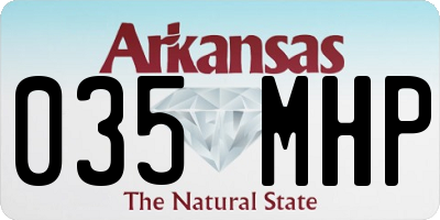 AR license plate 035MHP