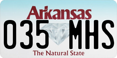AR license plate 035MHS