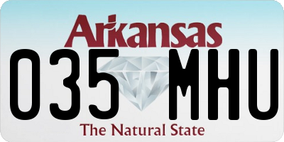 AR license plate 035MHU