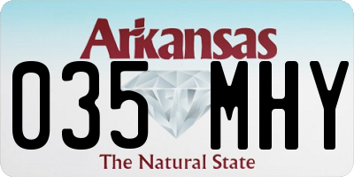 AR license plate 035MHY