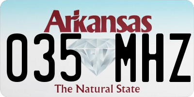 AR license plate 035MHZ