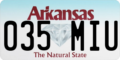 AR license plate 035MIU