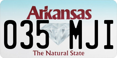 AR license plate 035MJI
