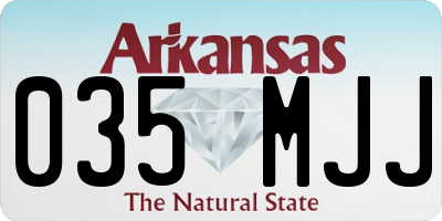 AR license plate 035MJJ