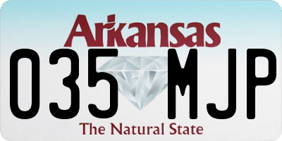 AR license plate 035MJP
