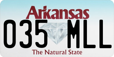 AR license plate 035MLL