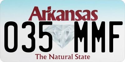 AR license plate 035MMF