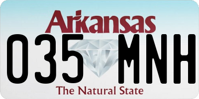 AR license plate 035MNH