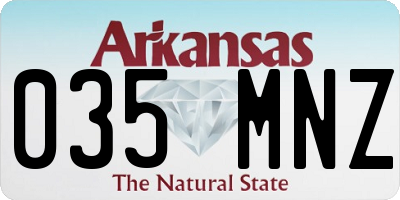 AR license plate 035MNZ