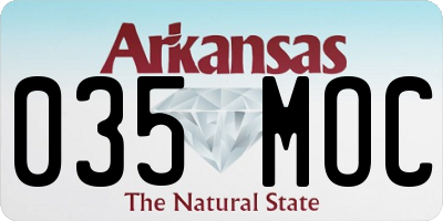 AR license plate 035MOC