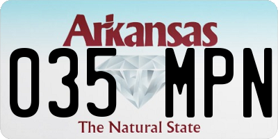 AR license plate 035MPN
