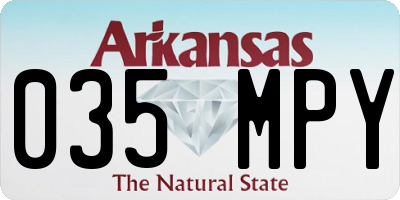 AR license plate 035MPY