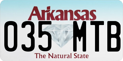 AR license plate 035MTB