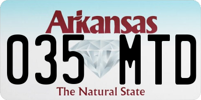 AR license plate 035MTD