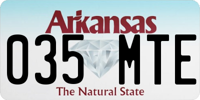 AR license plate 035MTE