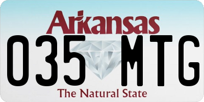 AR license plate 035MTG