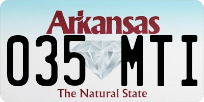 AR license plate 035MTI