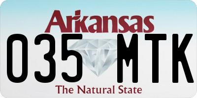 AR license plate 035MTK
