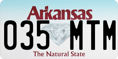 AR license plate 035MTM