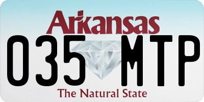 AR license plate 035MTP
