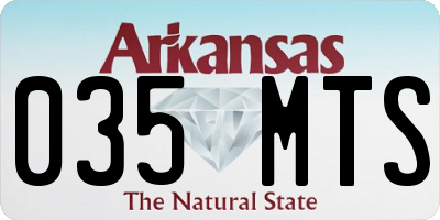 AR license plate 035MTS